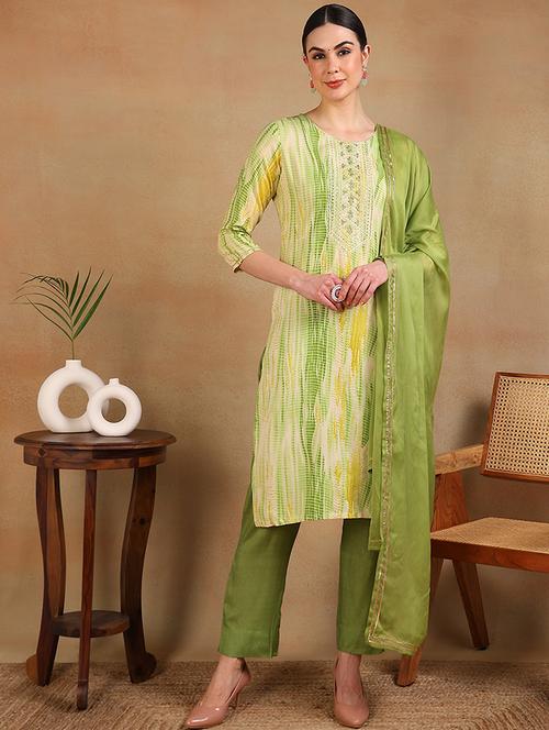 women three quarter sleeve suit set - 21066172 - Very Small Image - 1