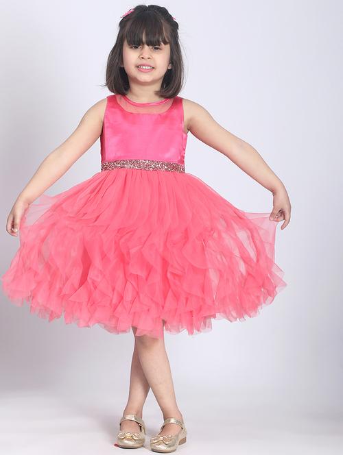 pink net frock - 21067262 - Very Small Image - 1