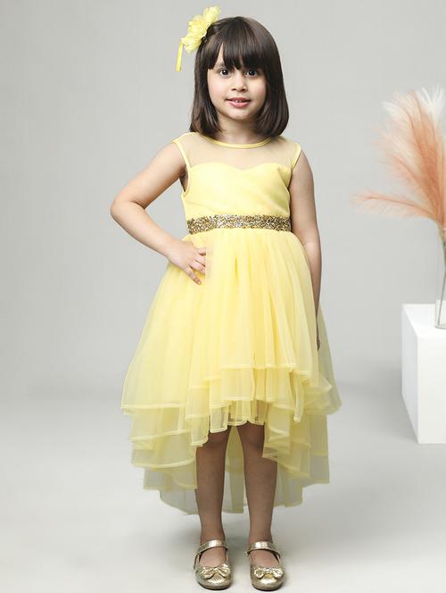 yellow embellished frock - 21067277 - Very Small Image - 1