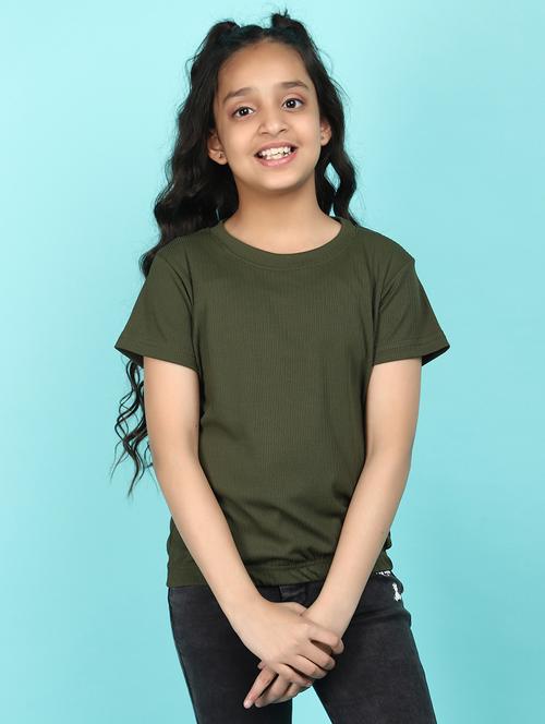 olive cotton top - 21067827 - Very Small Image - 1