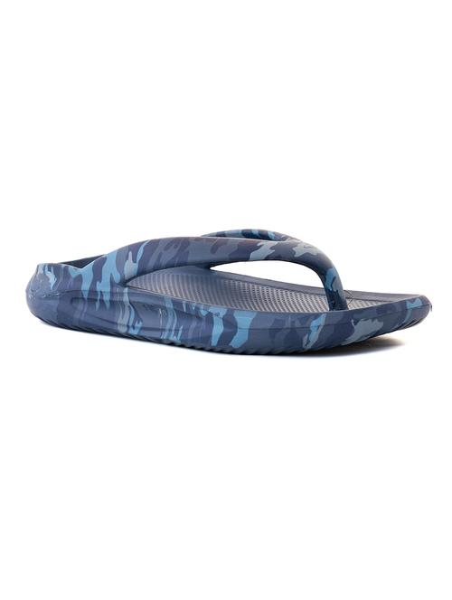men blue slip on slipper - 21069402 - Very Small Image - 1
