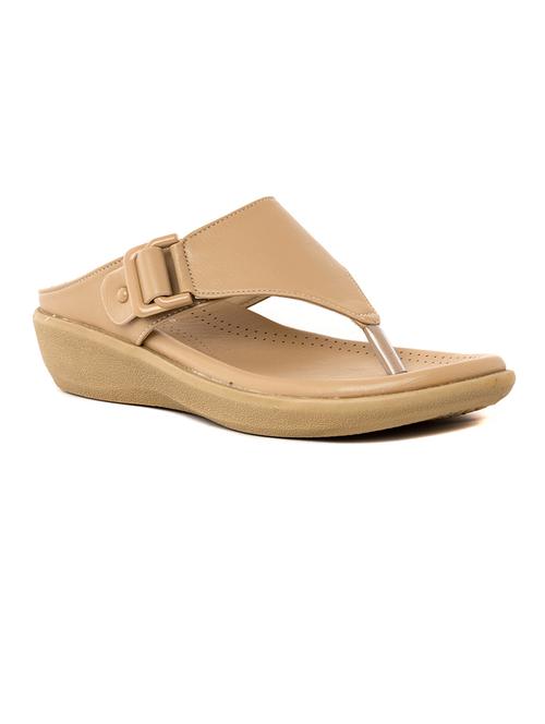 beige synthetic slip on sandals - 21069610 - Very Small Image - 1