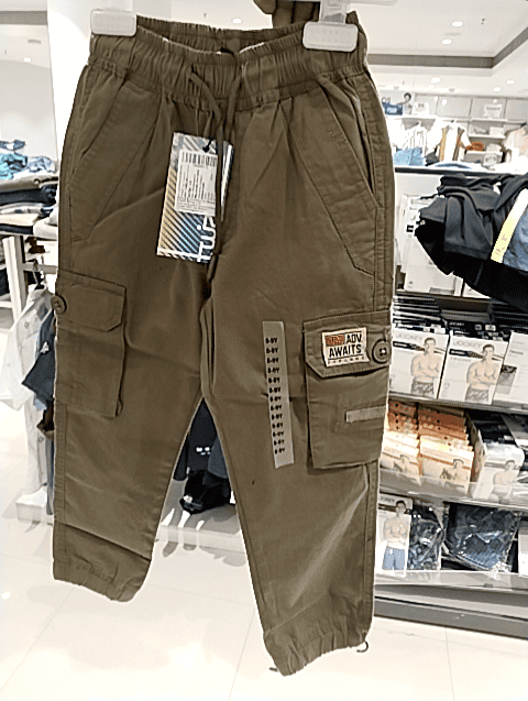 olive twill trouser - 21070268 - Very Small Image - 1