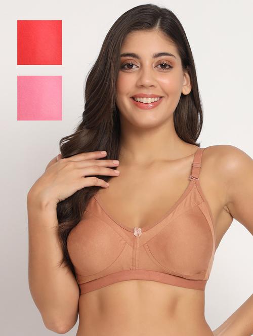pack of 3 solid t-shirt bra - 21070971 - Very Small Image - 1