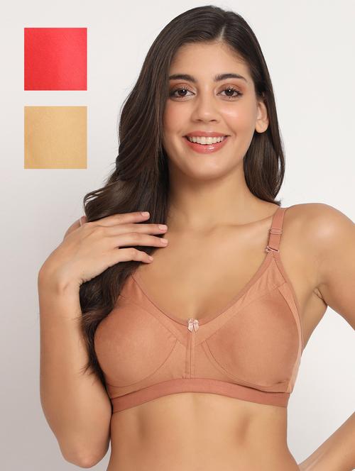 pack of 3 solid t-shirt bra - 21071004 - Very Small Image - 1
