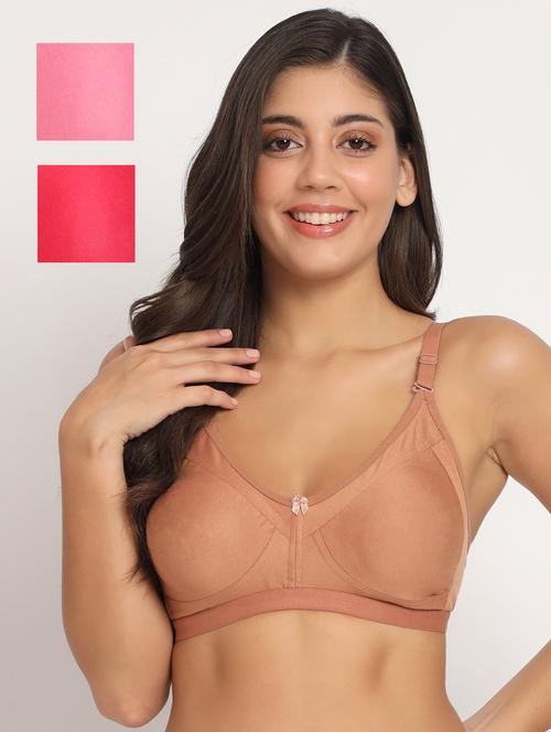 pack of 3 solid t-shirt bra - 21071008 - Very Small Image - 1