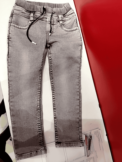 light grey pc dobby denim jean - 21074068 - Very Small Image - 1