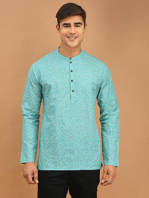 men printed short kurta - 21074777 - Very Small Image - 1
