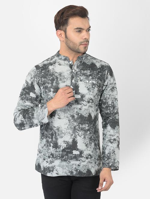 men printed short kurta - 21074798 - Very Small Image - 1