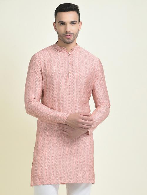 men long sleeve printed long kurta - 21074968 - Very Small Image - 1