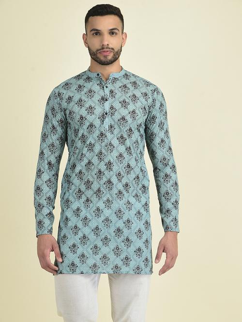men printed long kurta - 21074988 - Very Small Image - 1