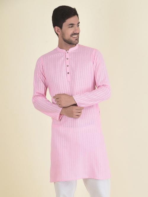 men mandarin neck long sleeve kurta - 21075043 - Very Small Image - 1