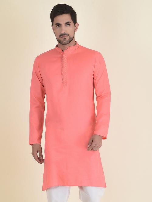 men mandarin neck long sleeve kurta - 21075046 - Very Small Image - 1
