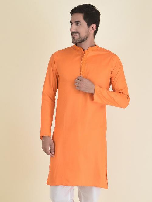men solid long kurta - 21075047 - Very Small Image - 1