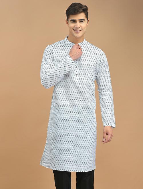 men printed long kurta - 21075106 - Very Small Image - 1