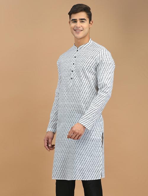 men printed long kurta - 21075107 - Very Small Image - 1