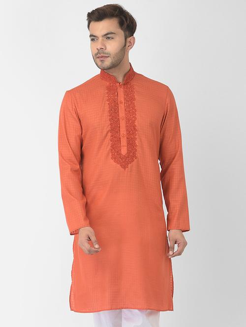 men embroidered long kurta - 21075206 - Very Small Image - 1