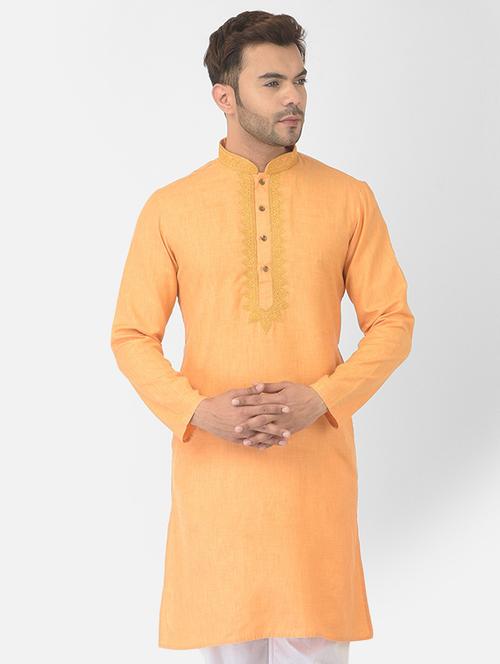 men embroidered long kurta - 21075224 - Very Small Image - 1