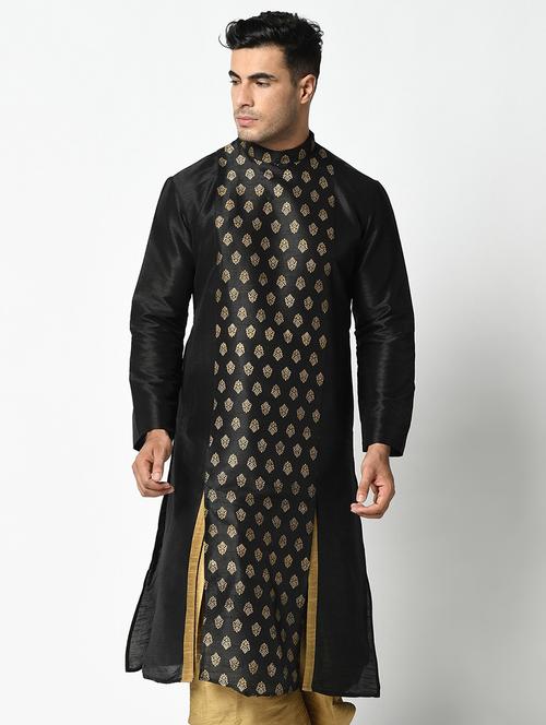 men mandarin neck long sleeves kurta - 21075579 - Very Small Image - 1