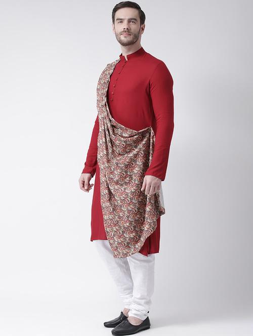 men long sleeve solid long kurta - 21075701 - Very Small Image - 1