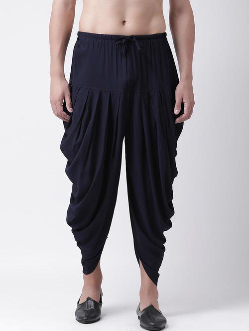 men solid mid rise dhoti - 21076165 - Very Small Image - 1