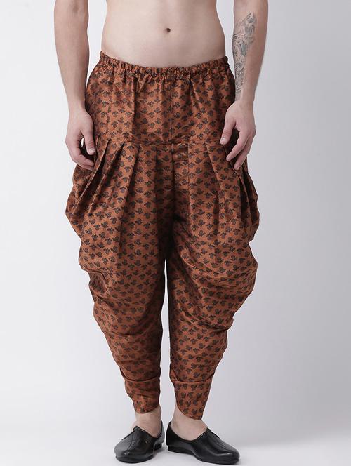 men printed mid rise dhoti - 21076173 - Very Small Image - 1