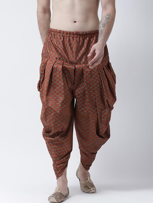 men printed mid rise dhoti - 21076181 - Very Small Image - 1