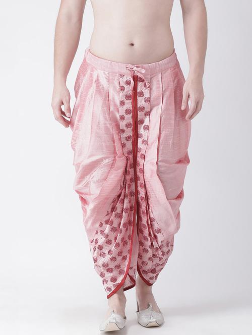 men printed silk blend dhoti - 21076259 - Very Small Image - 1