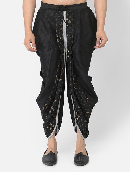 men placement print mid rise dhoti - 21076263 - Very Small Image - 1