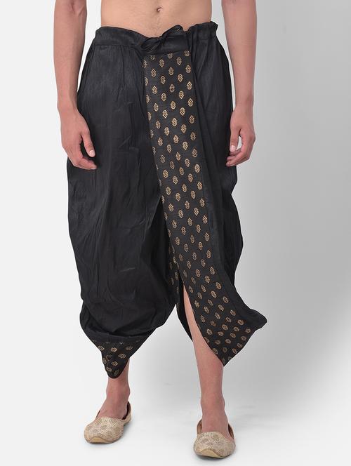 men placement print mid rise dhoti - 21076335 - Very Small Image - 1