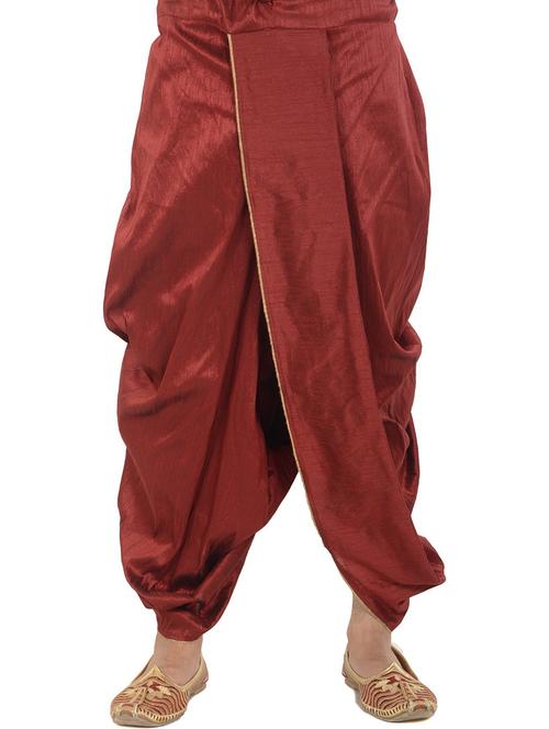 men mid rise solid dhoti - 21076341 - Very Small Image - 1
