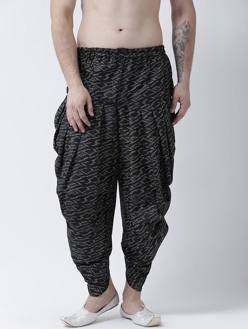 men printed mid rise dhoti - 21076366 - Very Small Image - 1