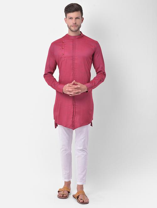 men long sleeve kurta trouser set - 21077897 - Very Small Image - 1