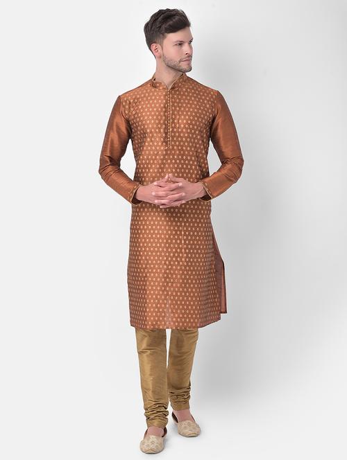 men long sleeve kurta churidar set - 21077982 - Very Small Image - 1