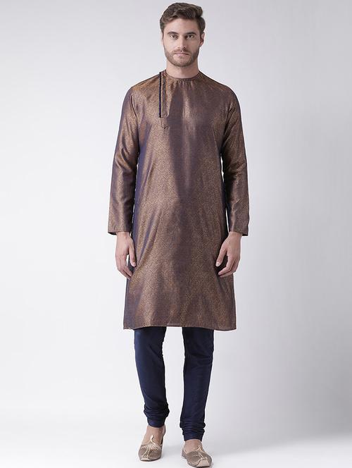 men self design kurta churidar set - 21078336 - Very Small Image - 1