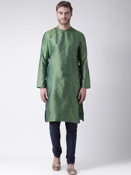 men self designkurta churidar ethnic wear set - 21078338 - Very Small Image - 1