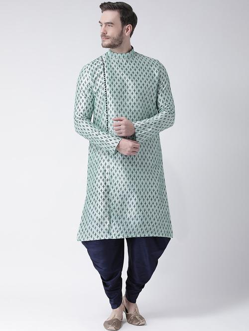 men self design kurta botton ethnic wear set - 21078418 - Very Small Image - 1