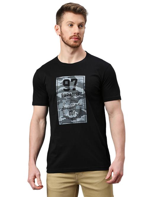 men chest print short sleeve t-shirt - 21078811 - Very Small Image - 1