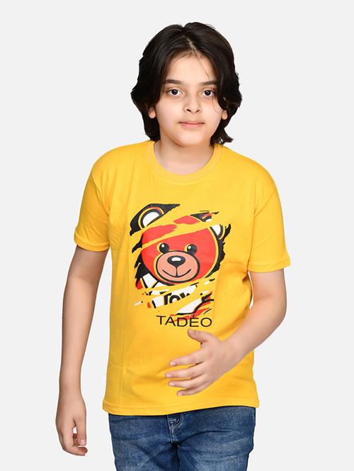 yellow cotton blend tshirt - 21081948 - Very Small Image - 1