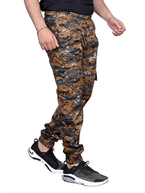 men mid-rise camouflage cargos casual trouser - 21082016 - Very Small Image - 1