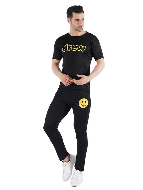 men typography print full length track suit - 21082046 - Very Small Image - 1