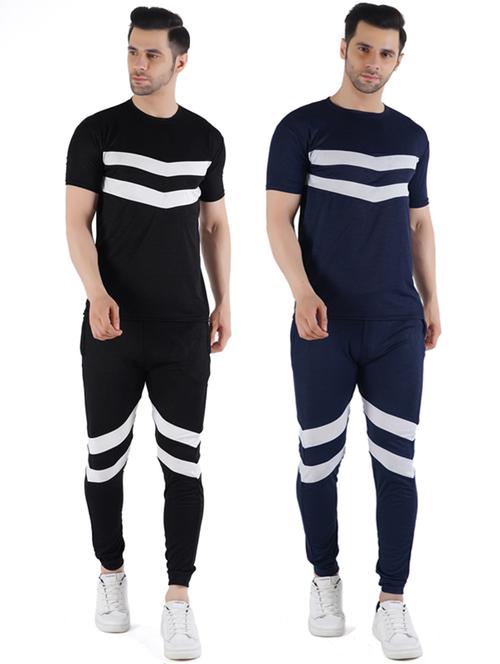 menpack of 2 color block full length track suits - 21082052 - Very Small Image - 1