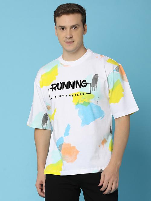 men round neck short sleeves oversized t-shirt - 21082192 - Very Small Image - 1