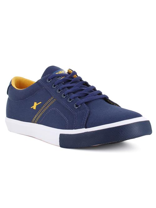 men navy blue lace up sneaker - 21082677 - Very Small Image - 1