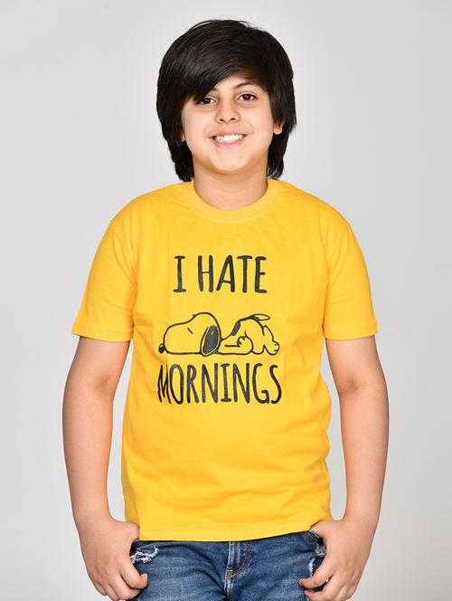 yellow cotton blend tshirt - 21083424 - Very Small Image - 1