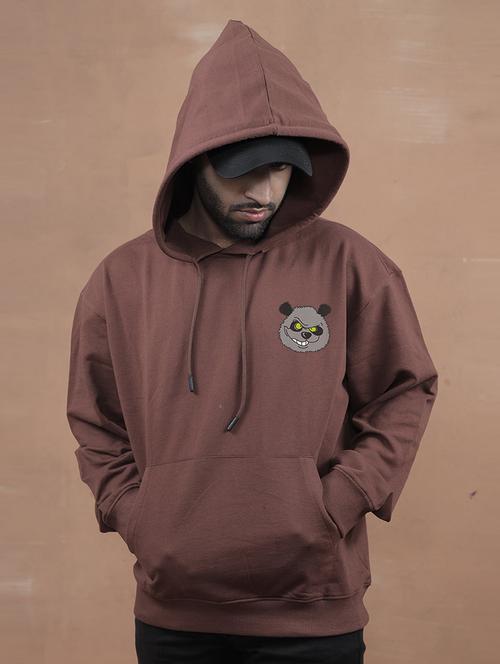 men back print hood neck sweatshirt - 21092971 - Very Small Image - 1