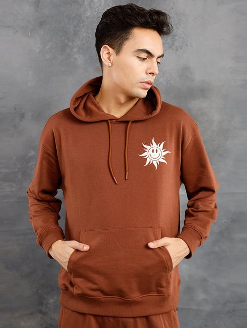men back print hood neck sweatshirt - 21092992 - Very Small Image - 1