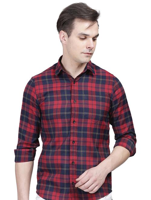 men checkered cotton casual shirt - 21093018 - Very Small Image - 1