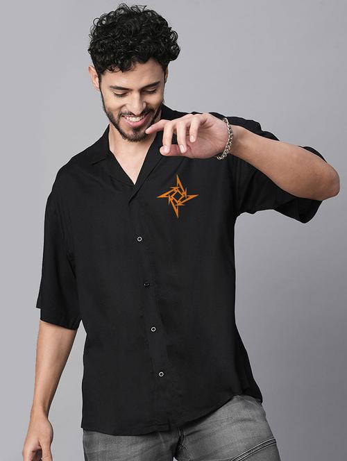 men back print casual shirt - 21093026 - Very Small Image - 1