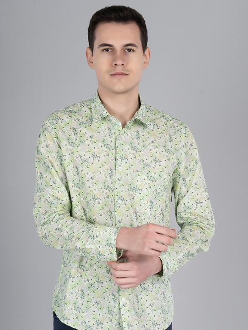 men printed cotton casual shirt - 21093052 - Very Small Image - 1